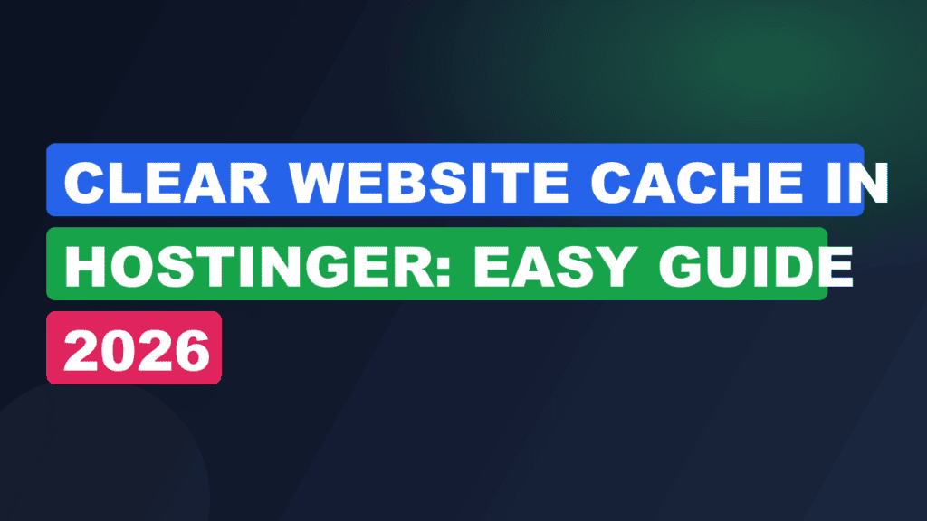 Clear Website Cache in Hostinger: Easy Guide 2026