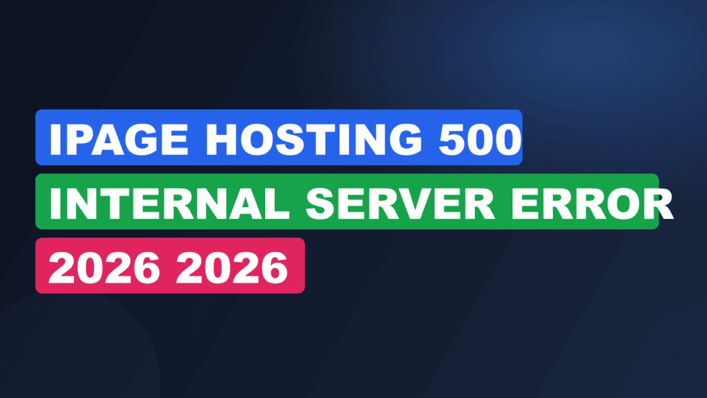 Ipage Hosting 500 Internal Server Error 2026 2026